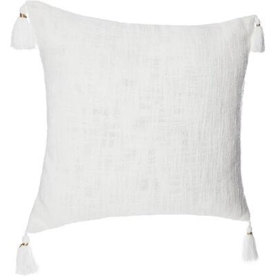 Housse de coussin Atmosphera 156175Z - Coton, Blanc, 40x40 - Décoration Intérieure - Publicité Housse de coussin Atmosphera 156175Z - Coton, Blanc, 40x40 - Décoration Intérieure - Publicité