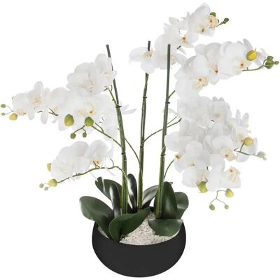 Plante artificielle Atmosphera - Orchidée, Blanche, 65cm - Décoration intérieure - Publicité Plante artificielle Atmosphera - Orchidée, Blanche, 65cm - Décoration intérieure - Publicité