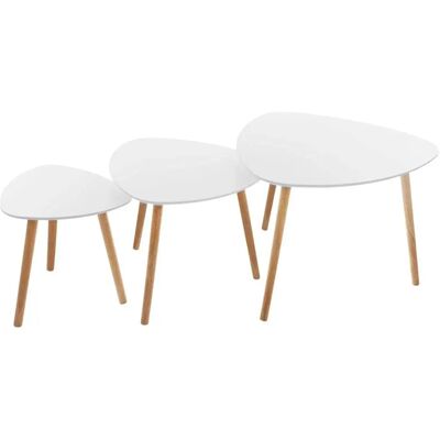 Ensemble de 3 Tables Gigognes Atmosphera - Style Scandinave - Publicité Ensemble de 3 Tables Gigognes Atmosphera - Style Scandinave - Publicité