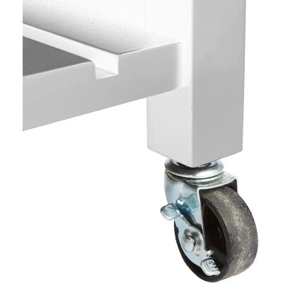Credence Blanche Atmosphera avec Étagères Variées - Rangement Cuisine - Publicité Credence Blanche Atmosphera avec Étagères Variées - Rangement Cuisine - Publicité