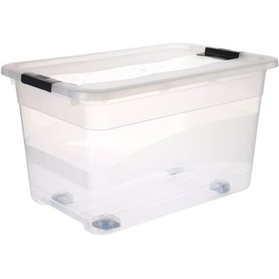 Caja de Almacenamiento FIVE - 52L Transparente Polipropileno Caja de Almacenamiento FIVE - 52L Transparente Polipropileno