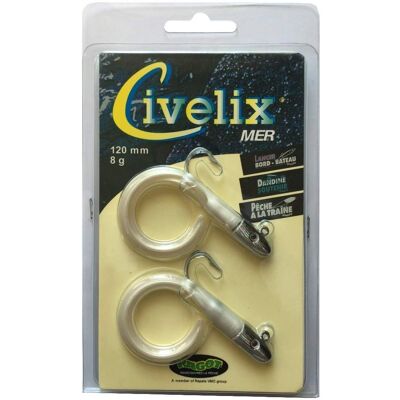 Ragot Civelix 12cm 8g Blanc - Leurres Souples - Publicité Ragot Civelix 12cm 8g Blanc - Leurres Souples - Publicité