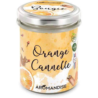 Bougie Cannelle Orange Aromandise - Bougie en cire - Publicité Bougie Cannelle Orange Aromandise - Bougie en cire - Publicité