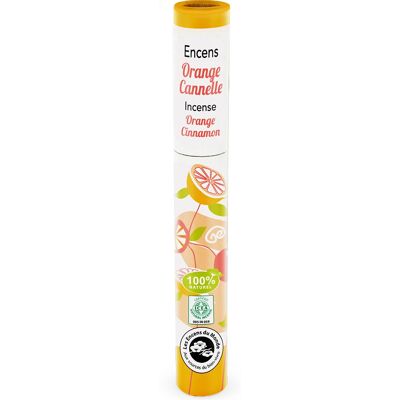 Encens végétal Cannelle Orange Aromandise - Naturel & Faible Fumée - Publicité Encens végétal Cannelle Orange Aromandise - Naturel & Faible Fumée - Publicité