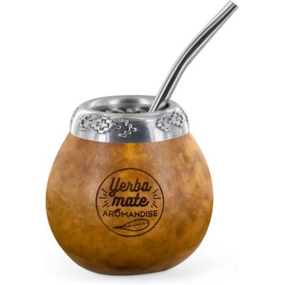 Aromandise Mate Teekanne 200ml - Calabash og Bombilla Aromandise Mate Teekanne 200ml - Calabash og Bombilla
