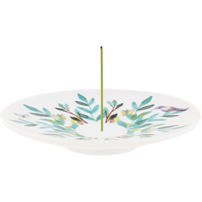 Aromandise PECOUPEL5 Porcelaine Aquarelle Porte Encens - Porte Encens - Publicité Aromandise PECOUPEL5 Porcelaine Aquarelle Porte Encens - Porte Encens - Publicité