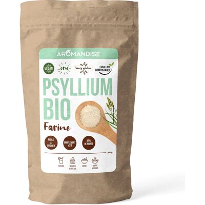 Farine de Psyllium Biologique - Soutien Digestif - 250g - Publicité Farine de Psyllium Biologique - Soutien Digestif - 250g - Publicité
