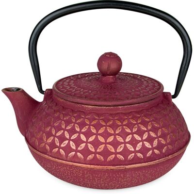 Aromandise Théière en fonte rose Tsubaki - 0,6L - Publicité Aromandise Théière en fonte rose Tsubaki - 0,6L - Publicité