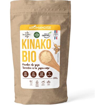 Aromandise Kinako 200g - Poudre de soja grillée japonaise - Publicité Aromandise Kinako 200g - Poudre de soja grillée japonaise - Publicité