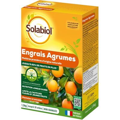 Fertilizzante Organico Solabiol - 1,5kg per Agrumi Fertilizzante Organico Solabiol - 1,5kg per Agrumi