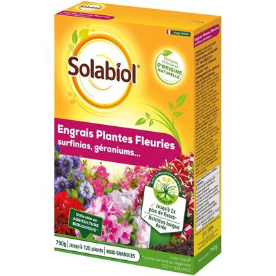 Concime biologico Solabiol per gerani e fiori - Fertilizzante Concime biologico Solabiol per gerani e fiori - Fertilizzante