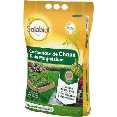 Engrais Solabiol Sochaux10 Carbonate de Magnésium Calcium - 10kg Engrais Solabiol Sochaux10 Carbonate de Magnésium Calcium - 10kg