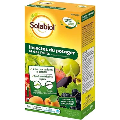 Solabiol Delfin Jardin Insecticide - Insectes du Potager et Fruits - Publicité Solabiol Delfin Jardin Insecticide - Insectes du Potager et Fruits - Publicité