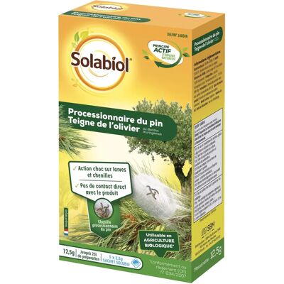 Solabiol Insecticide Bacillus thuringiensis pour Pin et Olivier - Naturel & Efficace Solabiol Insecticide Bacillus thuringiensis pour Pin et Olivier - Naturel & Efficace