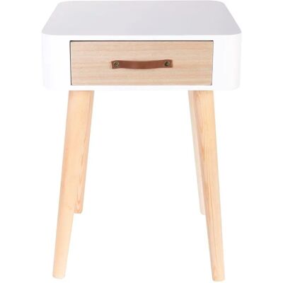 Table de chevet Home Deco Factory avec tiroir - Style scandinave Table de chevet Home Deco Factory avec tiroir - Style scandinave