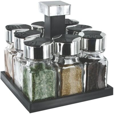 Porta-spezie rotante con 8 barattoli - Organizzazione cucina Porta-spezie rotante con 8 barattoli - Organizzazione cucina