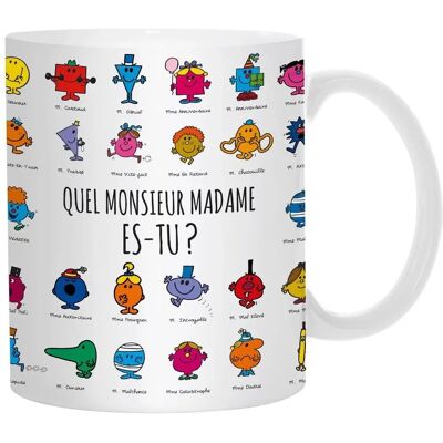 Tasse en céramique multicolore Monsieur Madame MM3107 - Mug - Publicité Tasse en céramique multicolore Monsieur Madame MM3107 - Mug - Publicité