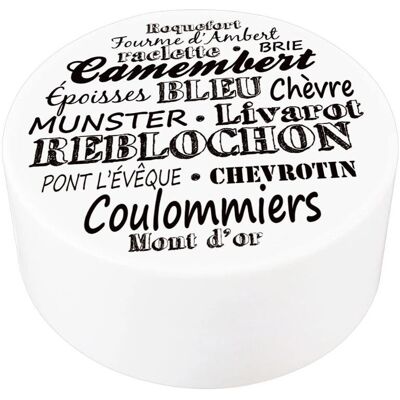 Contenant de cuisine en céramique CMP - 13cm - Blanc - Boîte à camembert - Publicité Contenant de cuisine en céramique CMP - 13cm - Blanc - Boîte à camembert - Publicité
