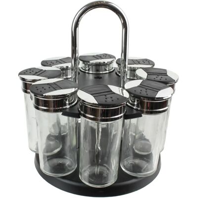 Cook Concept - KM4085 - Noir - 8 pots - Spice Carousel - Publicité Cook Concept - KM4085 - Noir - 8 pots - Spice Carousel - Publicité