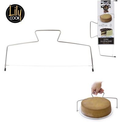 Lily cook - KP5176 - Acier inoxydable - 33 cm - trancheur de gâteaux - Publicité Lily cook - KP5176 - Acier inoxydable - 33 cm - trancheur de gâteaux - Publicité