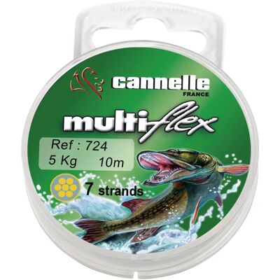 VMC Multiflex Ligne en Acier 10M Transparente - Ligne de Pêche - Publicité VMC Multiflex Ligne en Acier 10M Transparente - Ligne de Pêche - Publicité