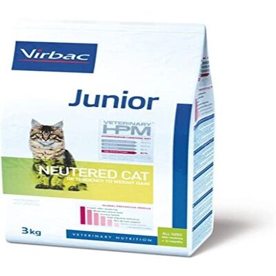 Virbac HPM Junior Ração para Gatos Esterilizados - 3kg Virbac HPM Junior Ração para Gatos Esterilizados - 3kg