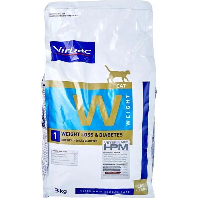 Virbac HPM Veterinary W1 Perte de poids & Diabète - Nourriture pour chats - Publicité Virbac HPM Veterinary W1 Perte de poids & Diabète - Nourriture pour chats - Publicité