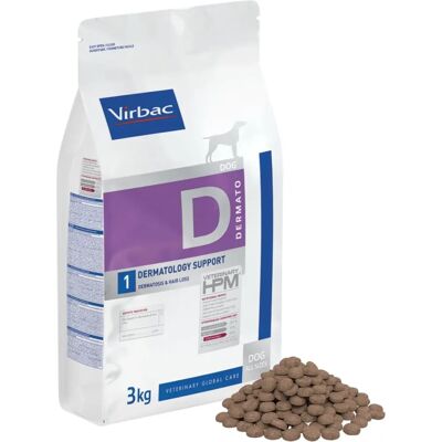 Virbac HPM Veterinarian Hpm D1 Apoio Dermatológico - Ração para cães Virbac HPM Veterinarian Hpm D1 Apoio Dermatológico - Ração para cães