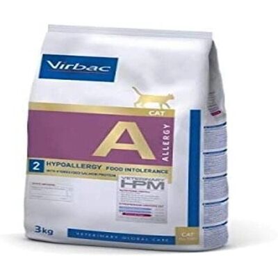 Ração hipoalergênica para gatos Virbac - Salmão e Tapioca - 3kg Ração hipoalergênica para gatos Virbac - Salmão e Tapioca - 3kg