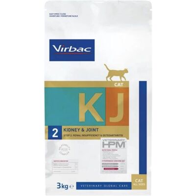 Virbac HPM Kidney & Joint KJ2 ração seca para gatos - Rins e articulações Virbac HPM Kidney & Joint KJ2 ração seca para gatos - Rins e articulações
