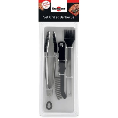 Kit d'accessoires pour barbecue extérieur Krampouz ASG1 - Outils pour grillade - Publicité Kit d'accessoires pour barbecue extérieur Krampouz ASG1 - Outils pour grillade - Publicité