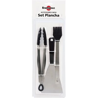 Accessoires Barbecue Extérieur Krampouz ASP1 - Set de 3 Utensiles - Publicité Accessoires Barbecue Extérieur Krampouz ASP1 - Set de 3 Utensiles - Publicité