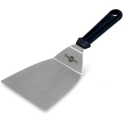 Espátula de Acero Inoxidable Angulada Krampouz ASC2 – Para Plancha y Barbacoa Espátula de Acero Inoxidable Angulada Krampouz ASC2 – Para Plancha y Barbacoa