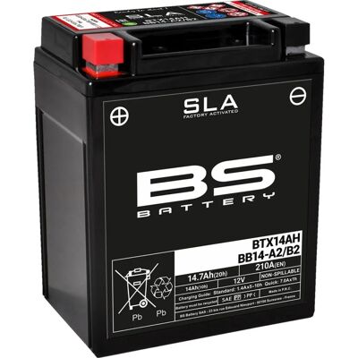 BS Battery Sealed Maintenance-Free Battery - BTX14AH / BB14-A2 / B2 - Product Type BS Battery Sealed Maintenance-Free Battery - BTX14AH / BB14-A2 / B2 - Product Type
