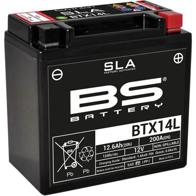 Batterie BS BTX14L Sans entretien - Moto & Scooter - Publicité Batterie BS BTX14L Sans entretien - Moto & Scooter - Publicité