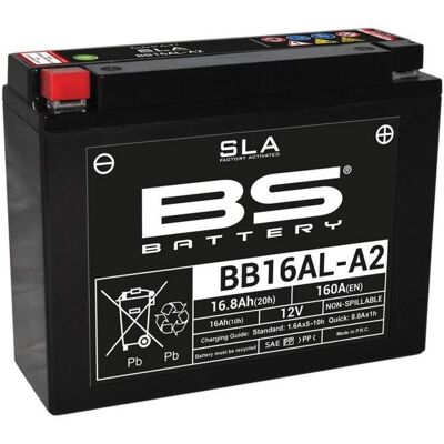 BS Battery Sealed Battery - Model BB16AL-A2 - Maintenance-Free Motorcycle Scooter BS Battery Sealed Battery - Model BB16AL-A2 - Maintenance-Free Motorcycle Scooter