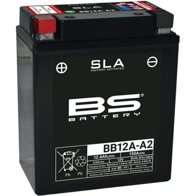 BS Battery Sealed Maintenance-Free Battery - BB12A-A/B SLA - Motorcycle & Scooter BS Battery Sealed Maintenance-Free Battery - BB12A-A/B SLA - Motorcycle & Scooter