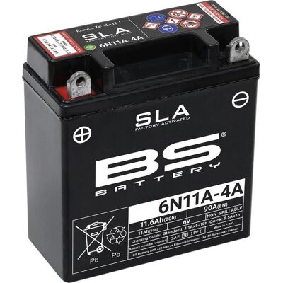 BS Battery Batería SLA sin mantenimiento - 6V 11.6Ah - Impermeable BS Battery Batería SLA sin mantenimiento - 6V 11.6Ah - Impermeable