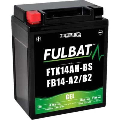 Fulbat Gel Motorrad Batterie - 12V 14Ah, Schwarz - Motorrad Batterie Fulbat Gel Motorrad Batterie - 12V 14Ah, Schwarz - Motorrad Batterie