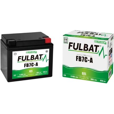 Batteria Fulbat FB7C-A Gel - 12V 8Ah - Nera - Batteria per sport motoristici Batteria Fulbat FB7C-A Gel - 12V 8Ah - Nera - Batteria per sport motoristici