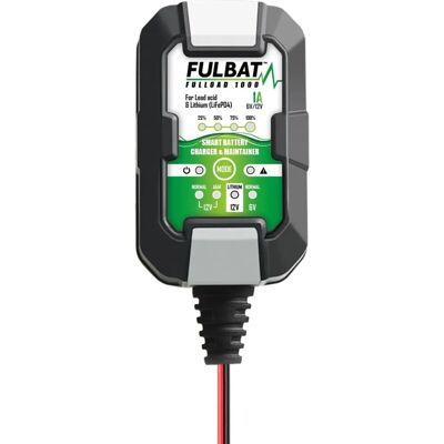 Fulbat Fulload 1000 Batterieladegerät - Blei- und Lithium, 6V/12V Fulbat Fulload 1000 Batterieladegerät - Blei- und Lithium, 6V/12V