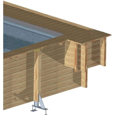 BWT Enclos en Bois pour Fosse Sèche XL - Couvercle de Piscine BWT Enclos en Bois pour Fosse Sèche XL - Couvercle de Piscine