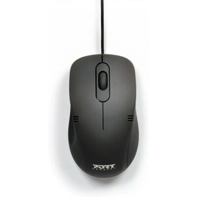 Mouse Port Designs 900400-PRO - Ambidestro - Ottico - USB Tipo-A - 1000 DPI - Nero Mouse Port Designs 900400-PRO - Ambidestro - Ottico - USB Tipo-A - 1000 DPI - Nero