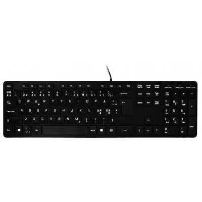 Port Designs 900752-FR Clavier - Office USB AZERTY Noir - Publicité Port Designs 900752-FR Clavier - Office USB AZERTY Noir - Publicité