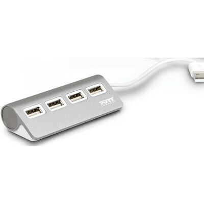 Port Designs 900120 USB Hub - 4-port 2.0 Szürke & Fehér Port Designs 900120 USB Hub - 4-port 2.0 Szürke & Fehér