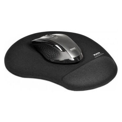 Tapete de mouse ergonômico Port Designs - Preto Tapete de mouse ergonômico Port Designs - Preto