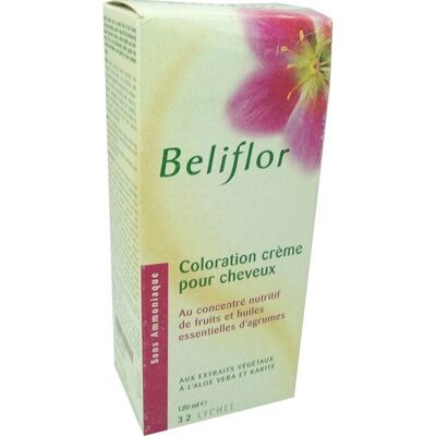 Coloración Beliflor Lychee N°32 Rubia - Crema Nutritiva Coloración Beliflor Lychee N°32 Rubia - Crema Nutritiva