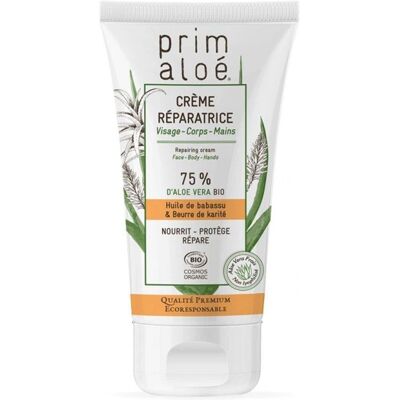 Prim Aloe Crema Reparadora - Aloe Vera, Orgánico, 75%, 150ml - Crema Reparadora Prim Aloe Crema Reparadora - Aloe Vera, Orgánico, 75%, 150ml - Crema Reparadora