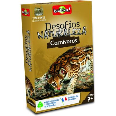 Bioviva Uitdagingen van de Natuur Carnivoren Kaarten Bordspel Bioviva Uitdagingen van de Natuur Carnivoren Kaarten Bordspel