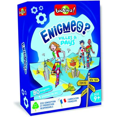 Bioviva 283595 Rompecabezas de ciudades y países - Juego de mesa educativo Bioviva 283595 Rompecabezas de ciudades y países - Juego de mesa educativo